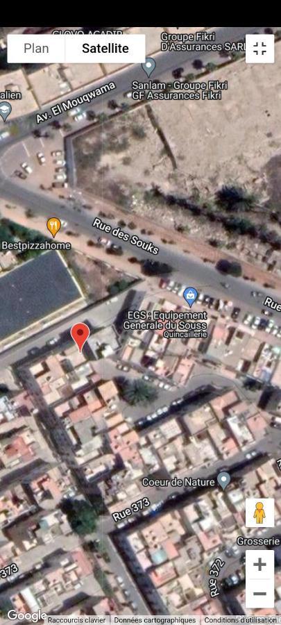 Appartement meublé près du grand souk Elhad Agadir Esterno foto